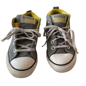 Kids Converse Grey and Yellow Low Tops Size 3